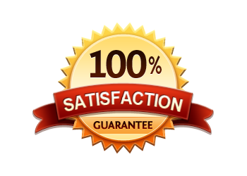 Satisfaction Guarantee 100% - Burst Badge Orange